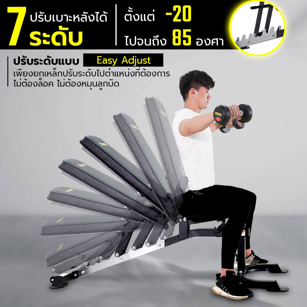 ม้านั่งยกน้ำหนัก POWER REFORM รุ่น POWER IRON
